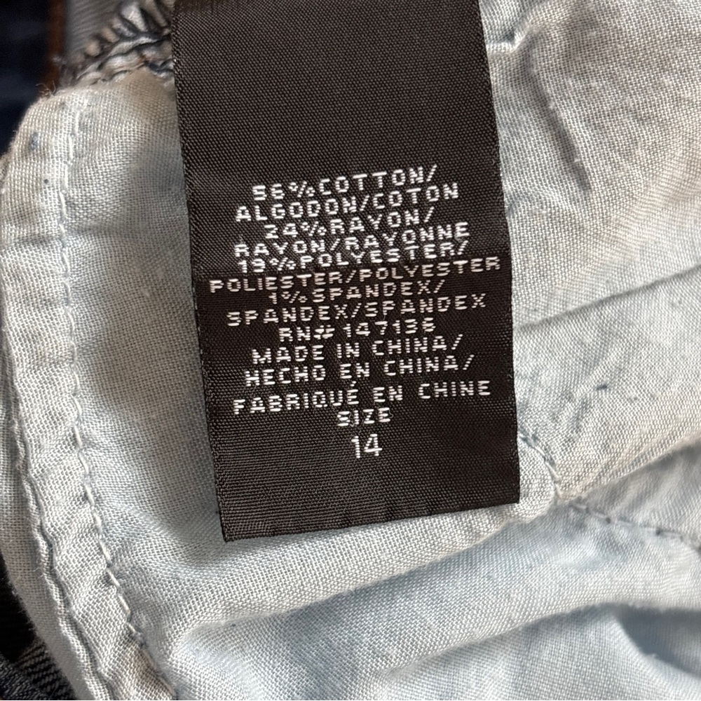 1822 Denim Medium Wash High Rise Skinny Raw Hem Women’s Jeans 14 - Picture 11 of 11